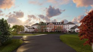 A rendering of the planned exterior design of The Culpeper